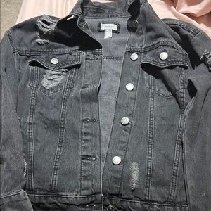 Forever 21 Gray Denim Jacket